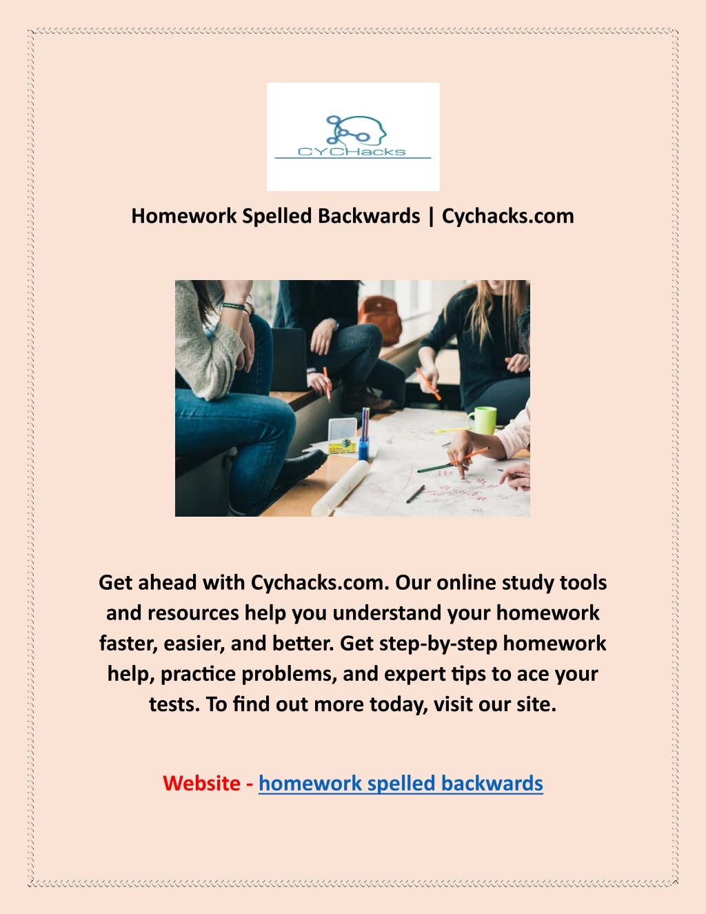 PPT Homework Spelled Backwards Cychacks PowerPoint Presentation ID 12270540
