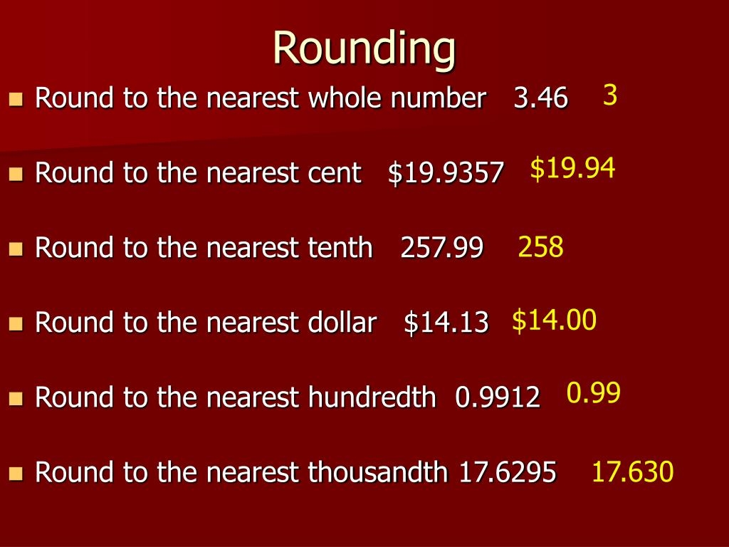 PPT Rounding PowerPoint Presentation Free Download ID 6810409