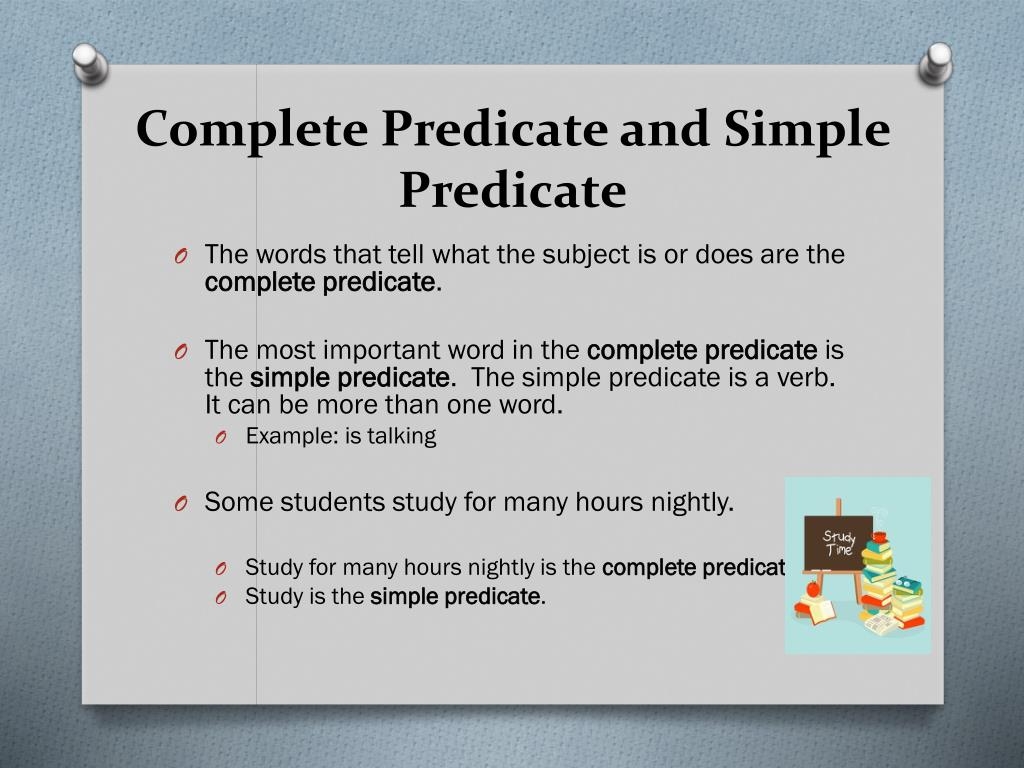 what is a complete predicate