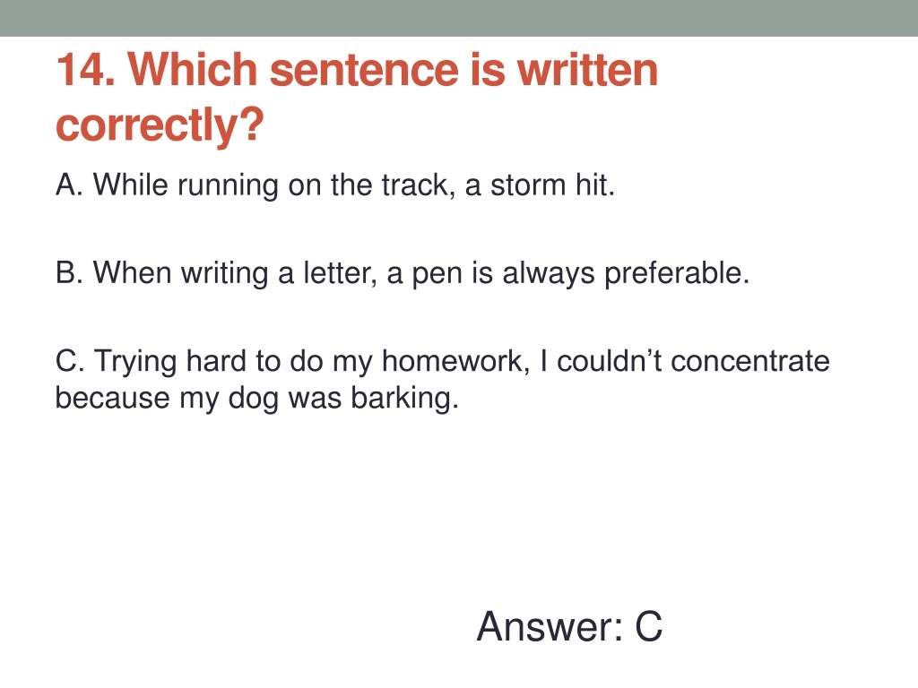 PPT Spot The Misplaced Modifiers Game Review Correct PowerPoint Presentation ID 9671989