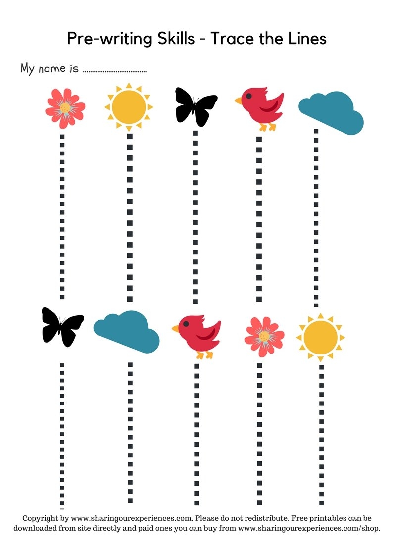 Pre Writing Worksheets Pdf For Toddlers And Preschoolers Sharing Our Experiences