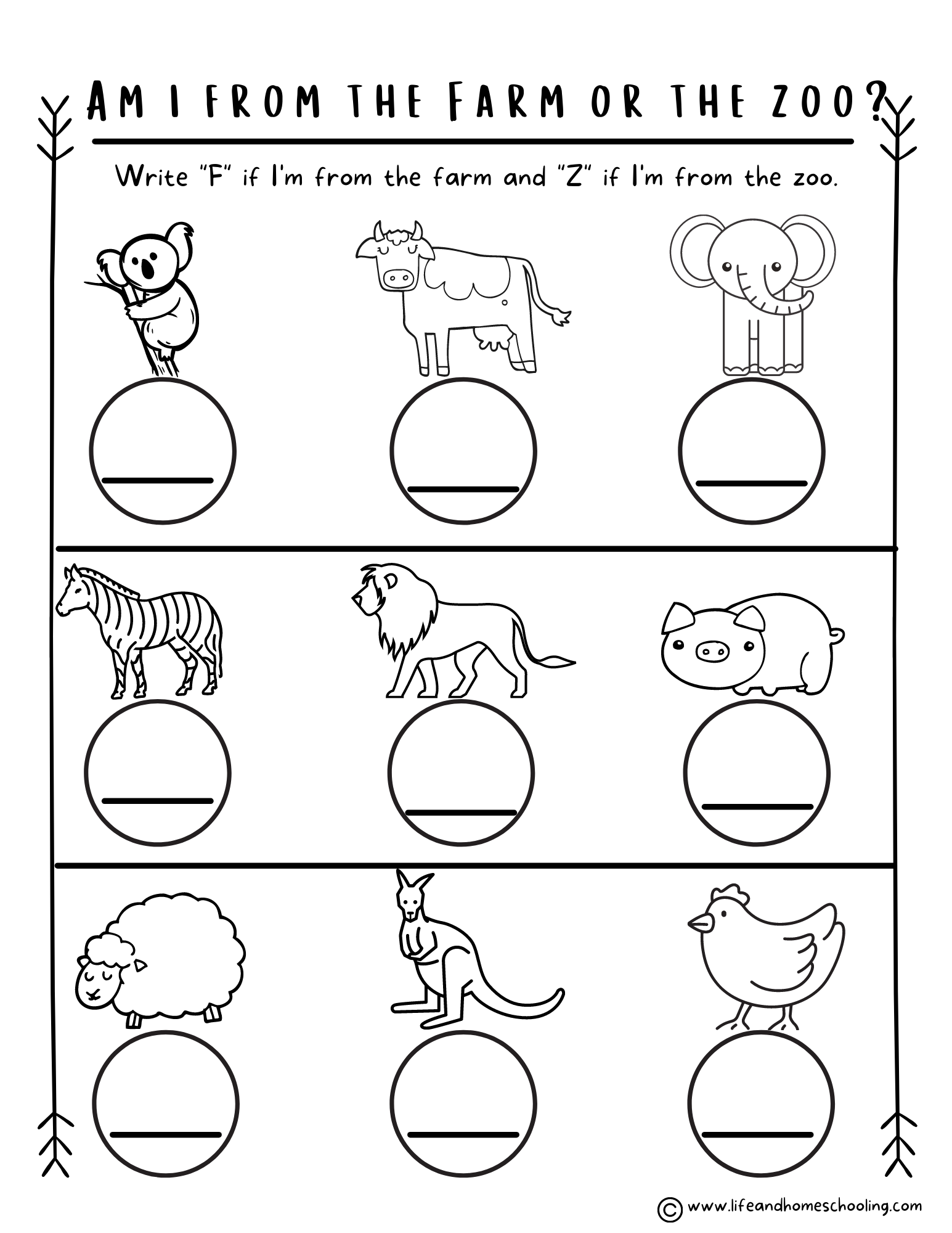 Preschool Kindergarten Animal Worksheets Made By Teachers