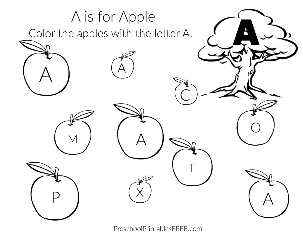 free printable preschool letter worksheets