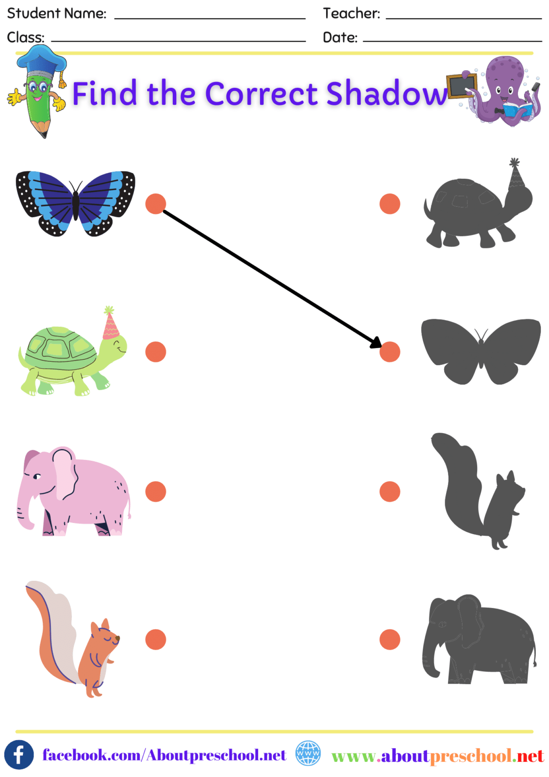 Preschool Matching Printables Archives Page 6 Of 8 About Preschool