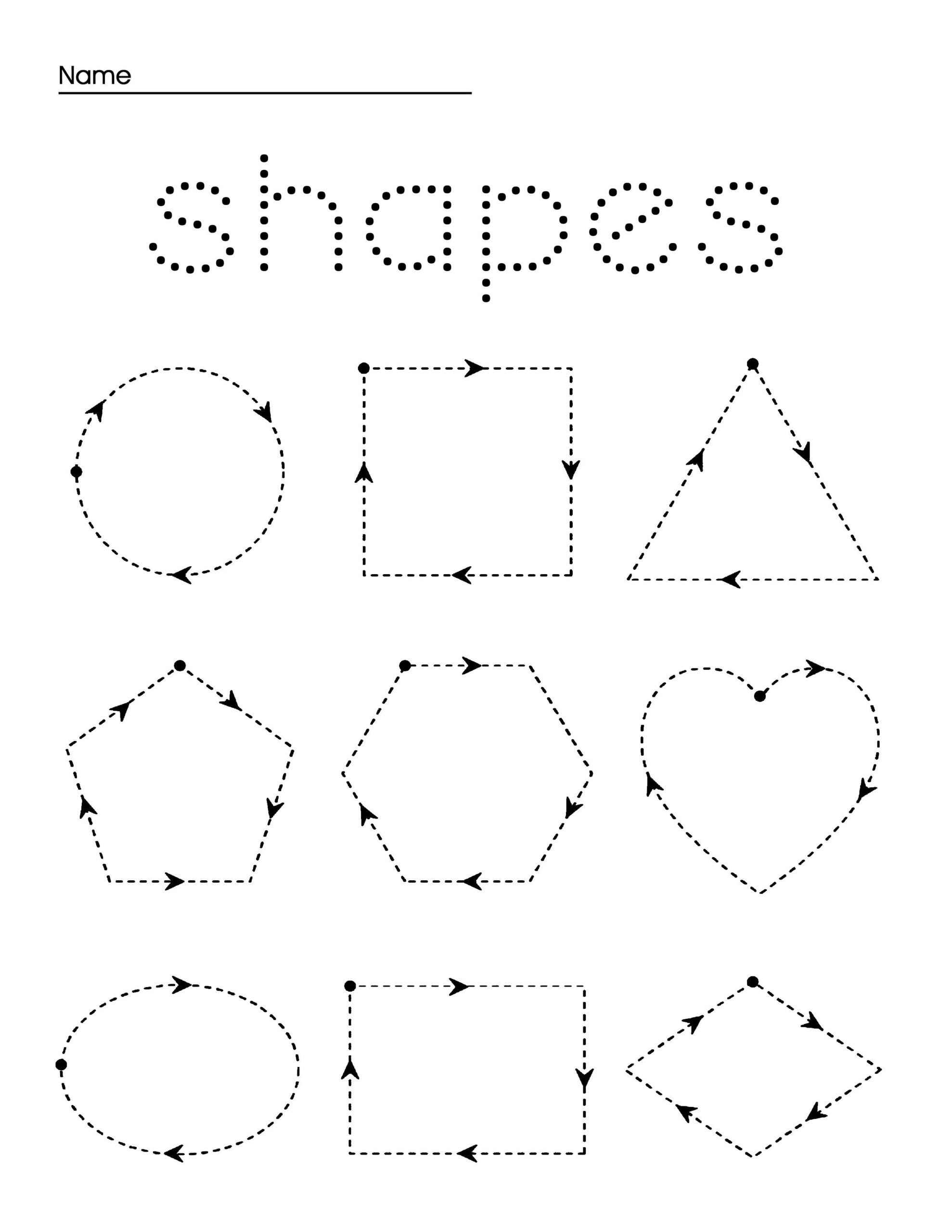tracing shapes for preschool tracing shapes for preschool