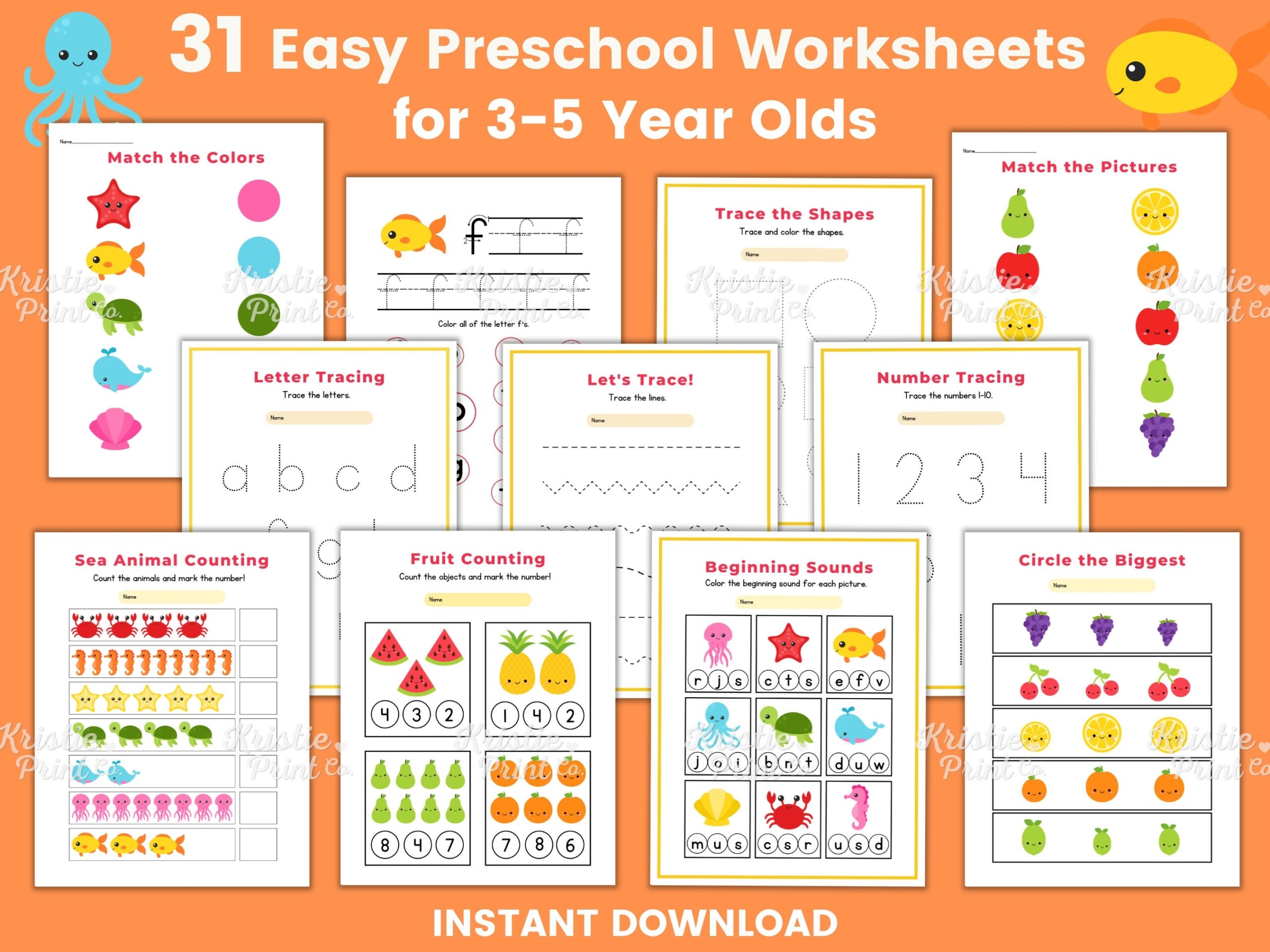 printable preschool worksheets