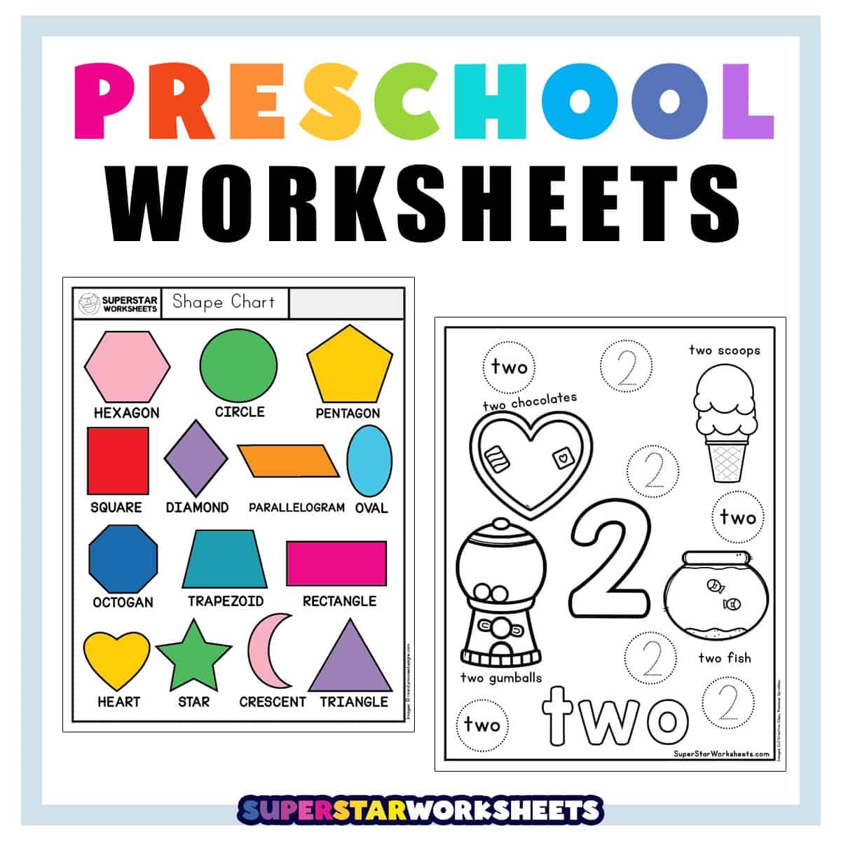 kindergarten worksheet printable