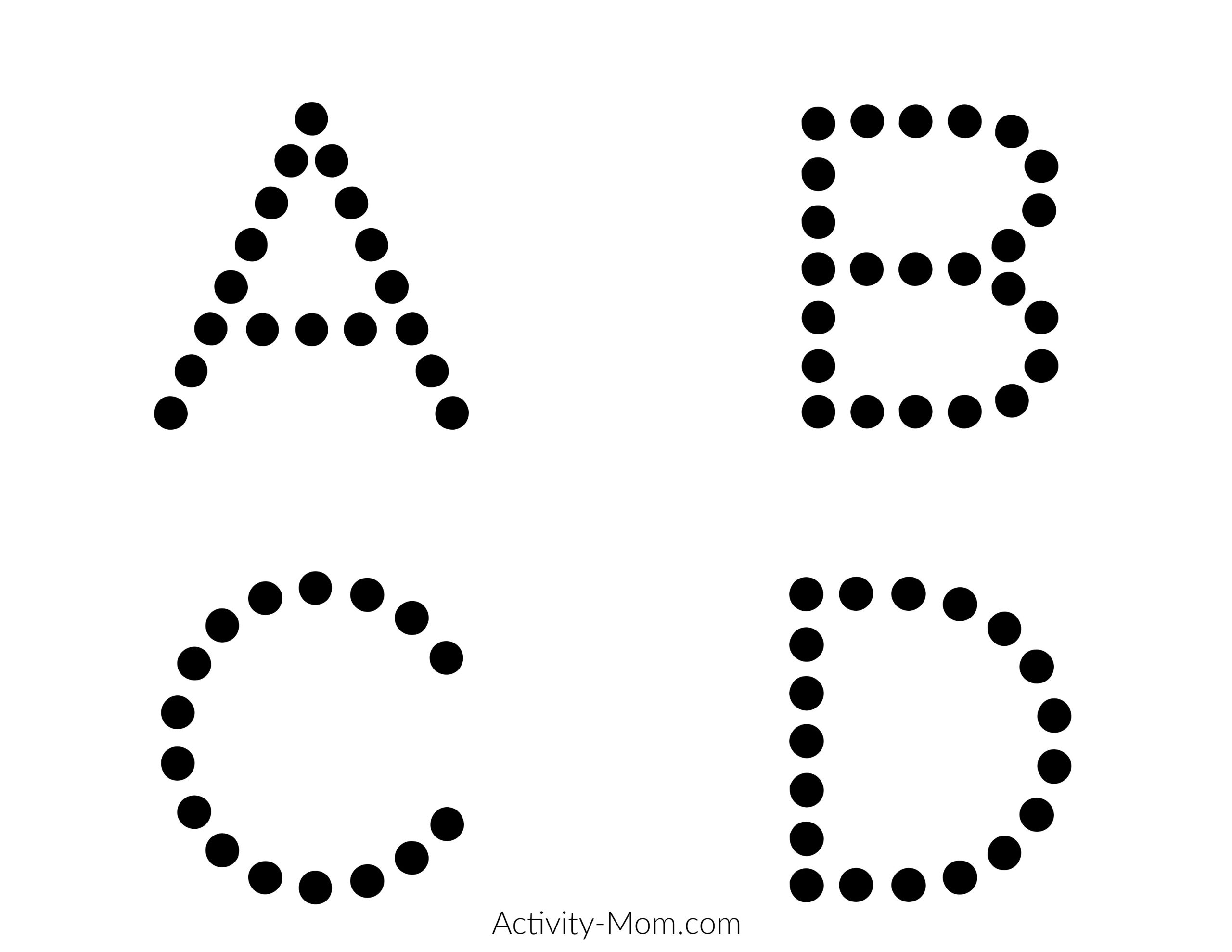 traceable letters printable