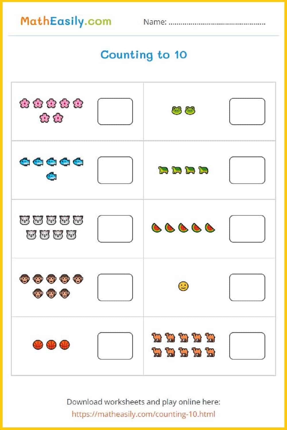 math in kindergarten worksheets