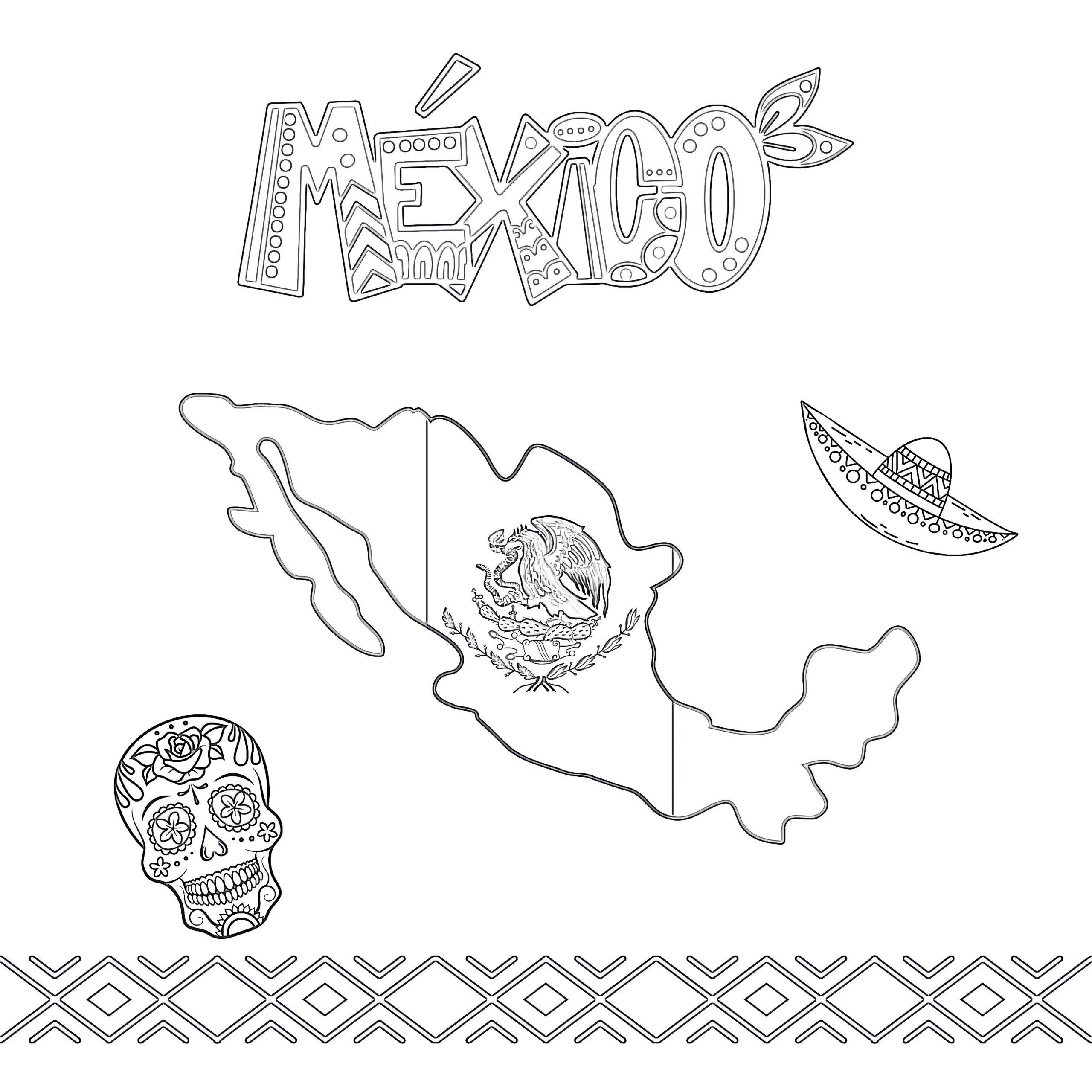 mexico coloring pages