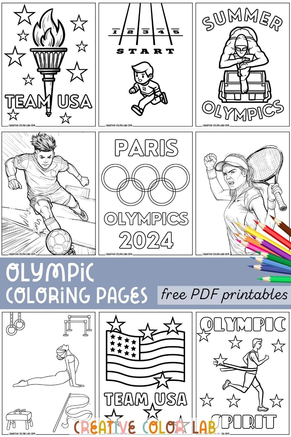 free printable preschool olympics worksheets