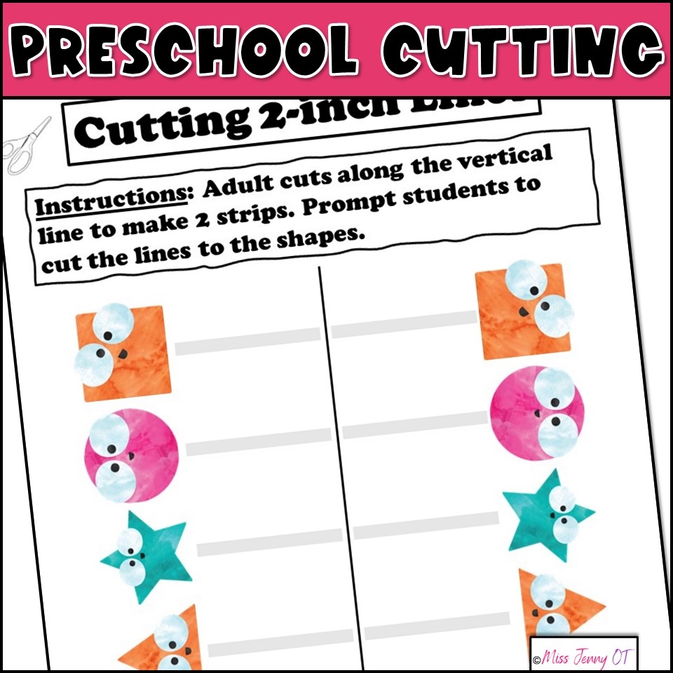 printable cutting worksheets for preschoolers