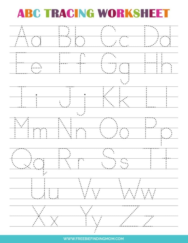 free printable abc worksheets