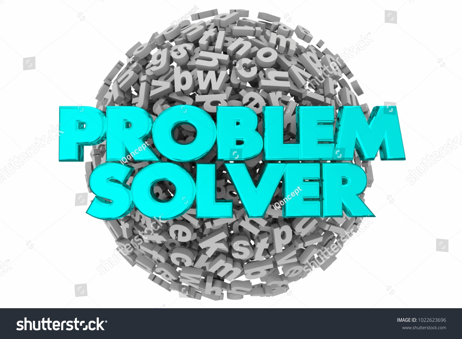 Problem Solver Letters Puzzle Challenge 3d Stock Illustration 1022623696 Shutterstock