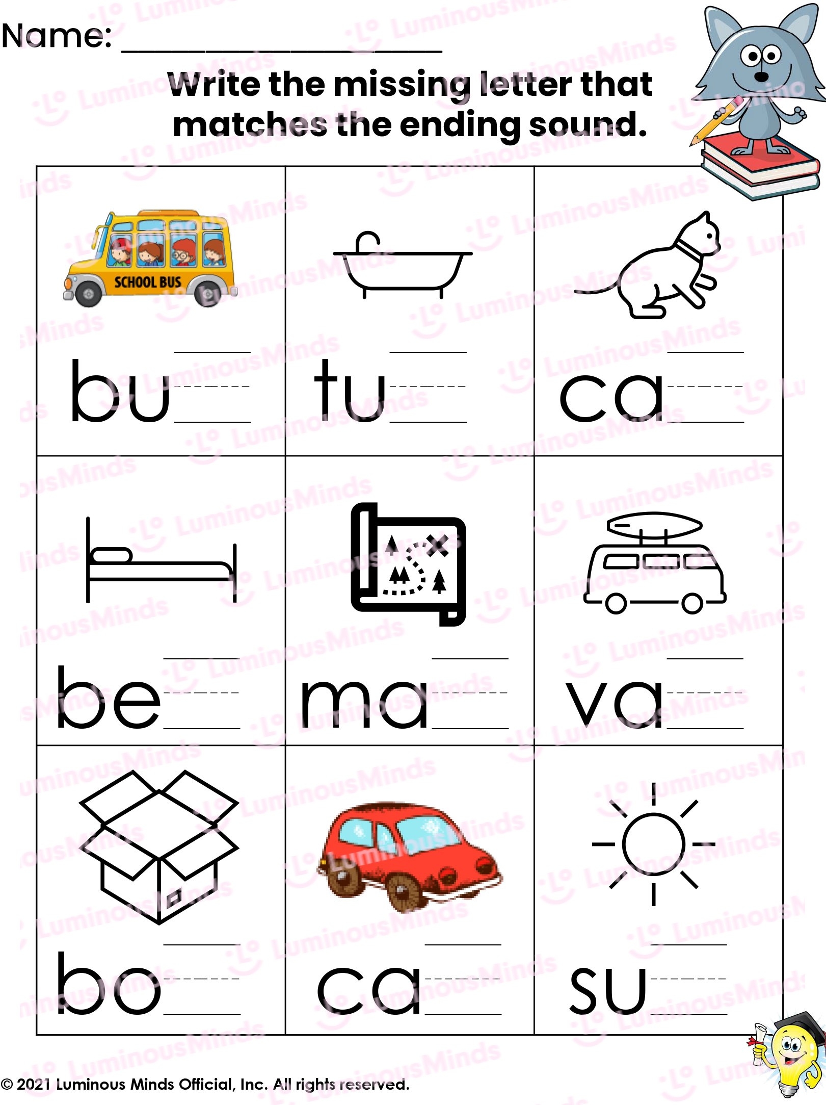 Reading Comprehension Worksheets Initial Medial And Final Sounds