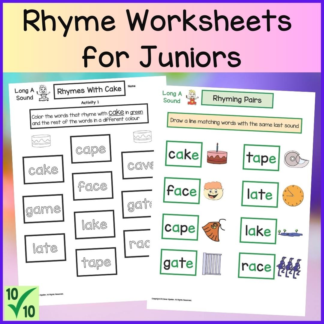 Rhyme Worksheets Junior Primary Phonological Awareness And Spelling Skills Made By Teachers