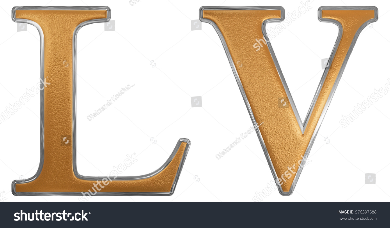 Roman Numeral Lv Quinque Et Quinquaginta Stock Illustration 576397588 Shutterstock