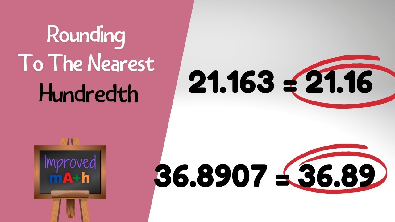 Rounding Decimals To The Nearest Hundredth YouTube