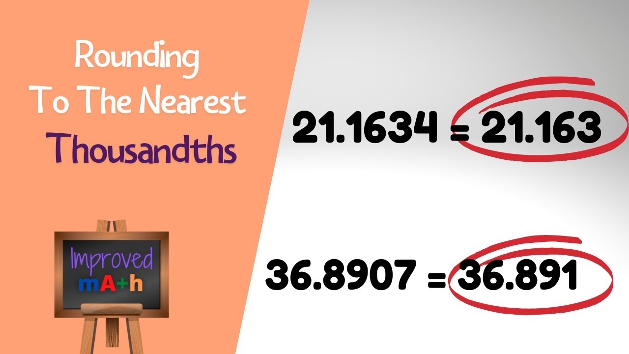 Rounding Decimals To The Nearest Thousandth YouTube