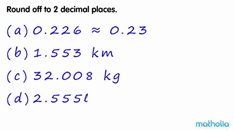 Rounding To 2 Decimal Places YouTube