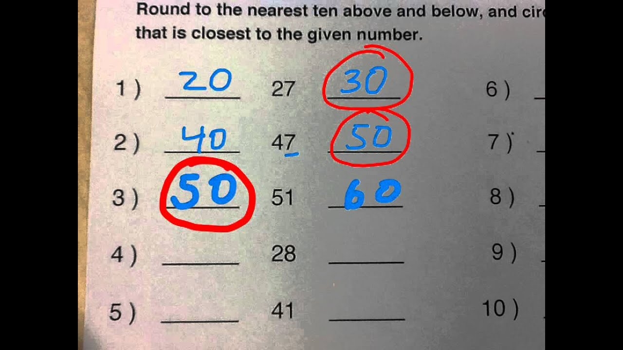 Rounding To The Nearest 10 And 100 YouTube