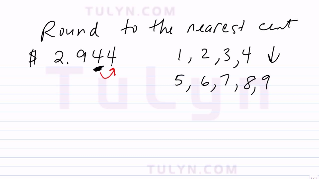 Rounding To The Nearest Cent 2 YouTube