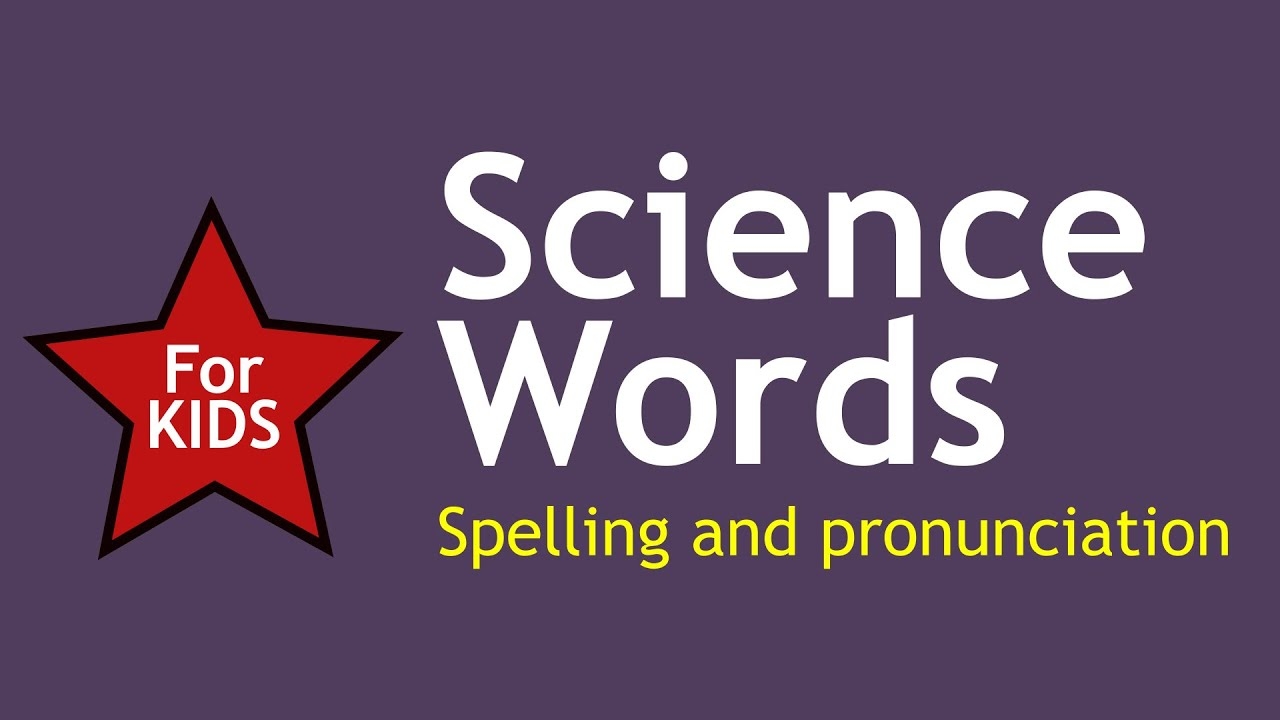 Science Word Science Words Spelling And Pronunciation In English For Kids YouTube