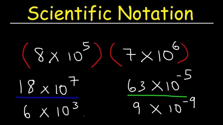 Scientific Notation Multiplication And Division YouTube