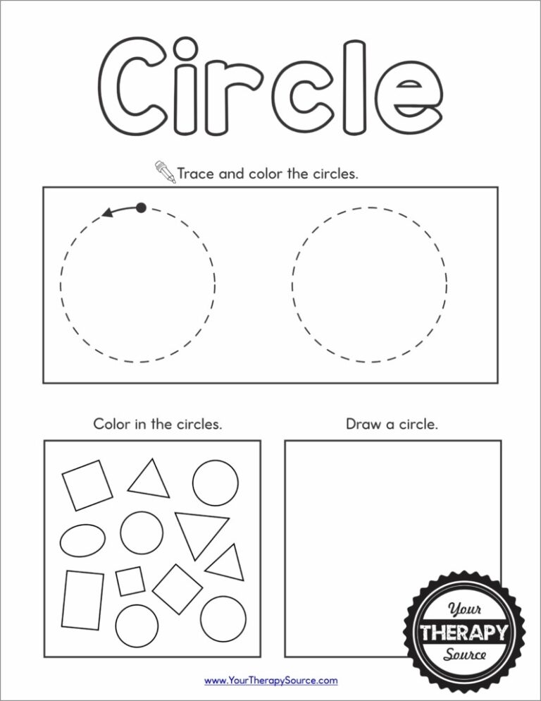 Shapes Worksheet Preschool Free Printables Your Therapy Source
