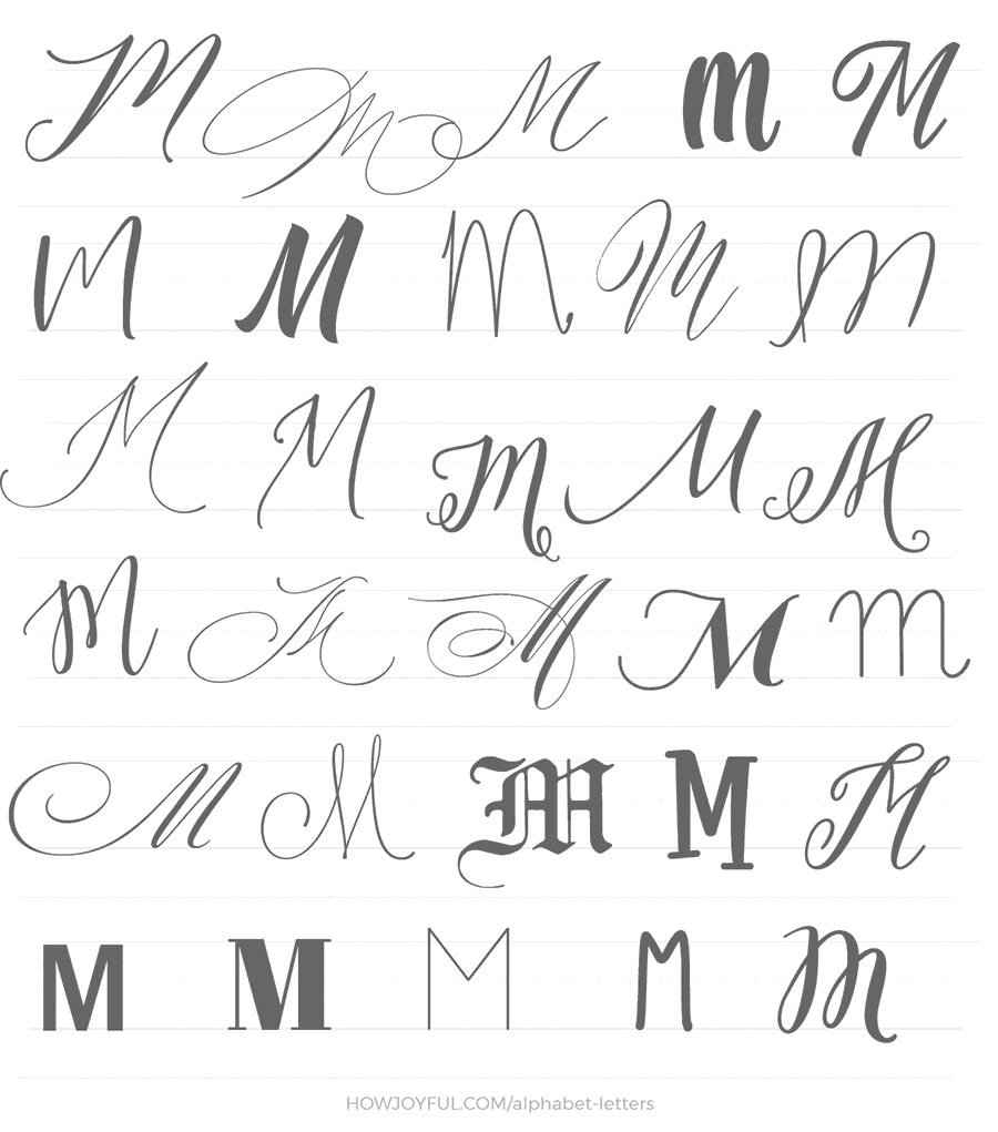 Shaping The Cursive Capital M A Guide For Graceful Handwriting