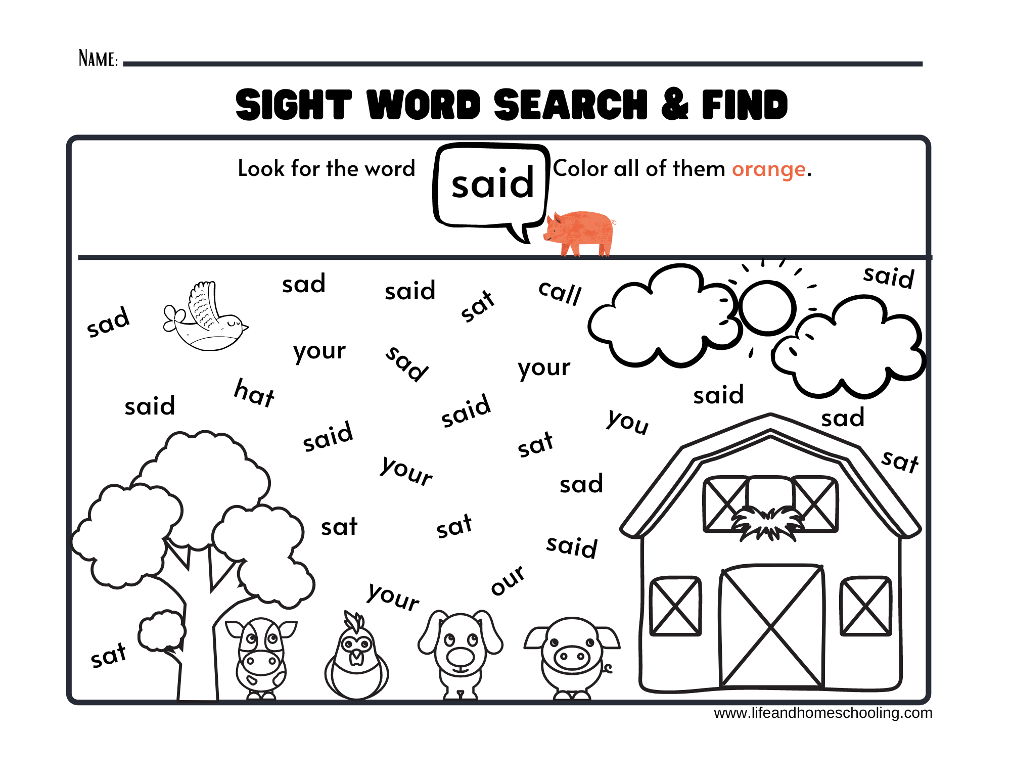 kindergarten fun worksheets