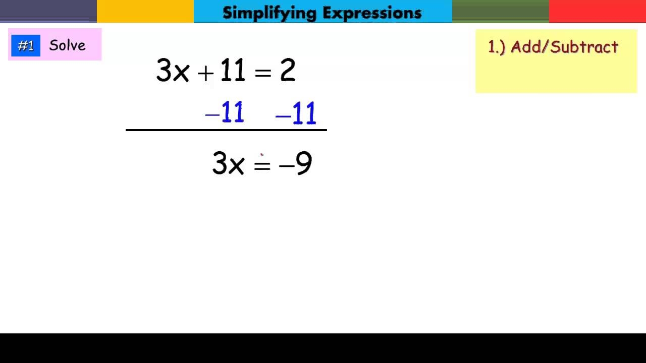 Solving Two Step Linear Equations YouTube