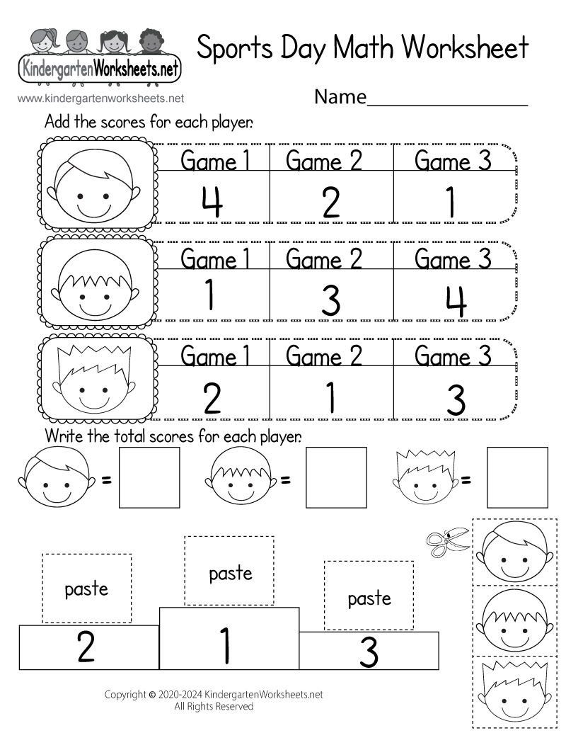 printable kindergarten math worksheets free