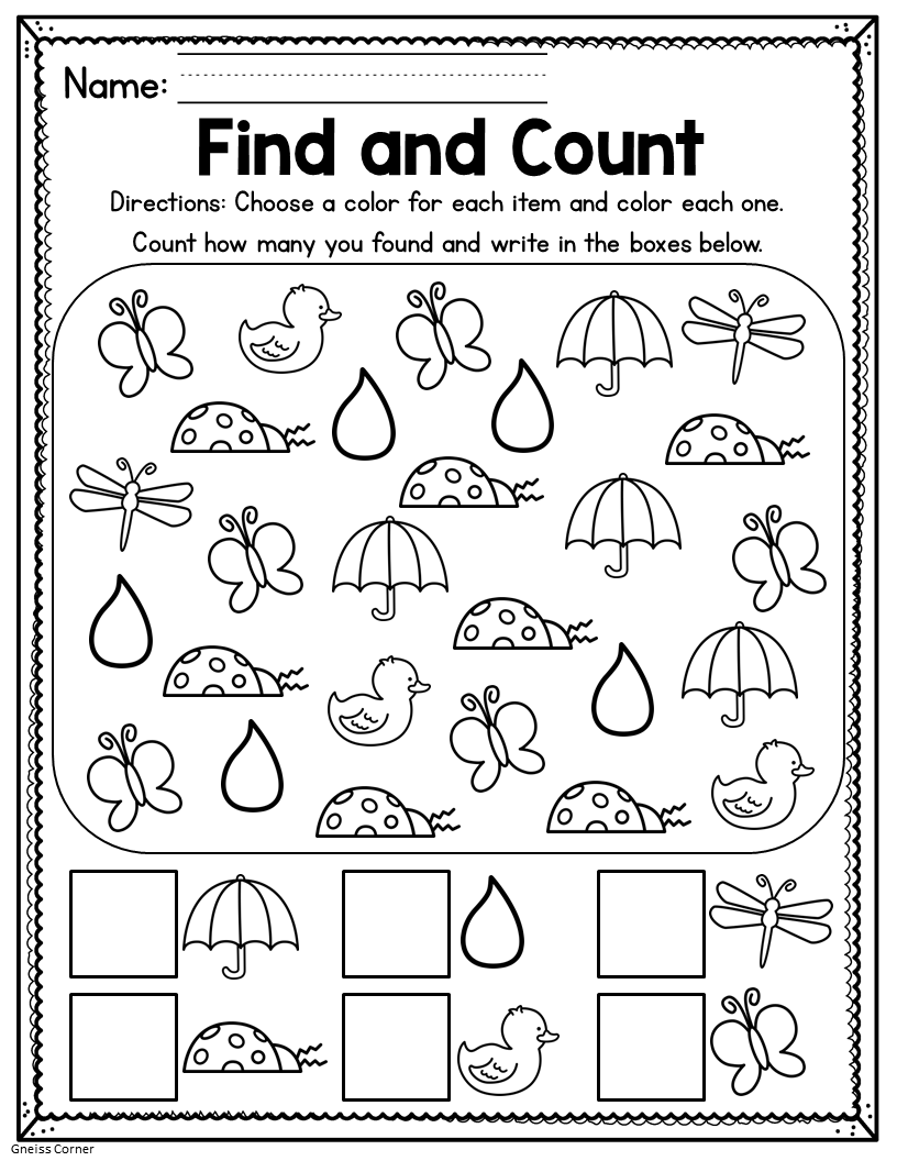 printable kindergarten worksheet printable kindergarten worksheet