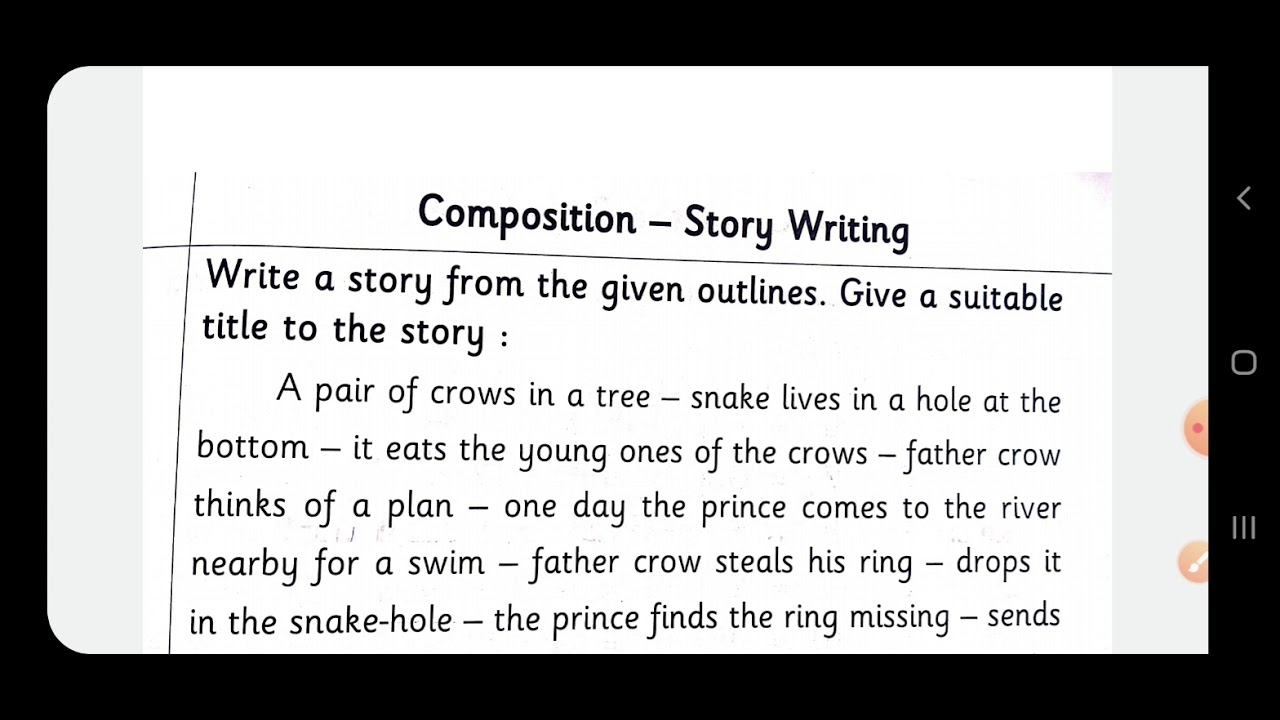Story Writing With Clues hints outlines BEST EXPLAINATION Class 3rd 12th YouTube