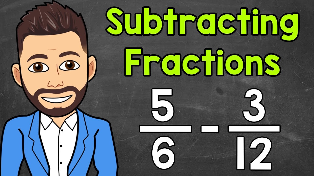 Subtracting Fractions With Unlike Denominators Math With Mr J YouTube