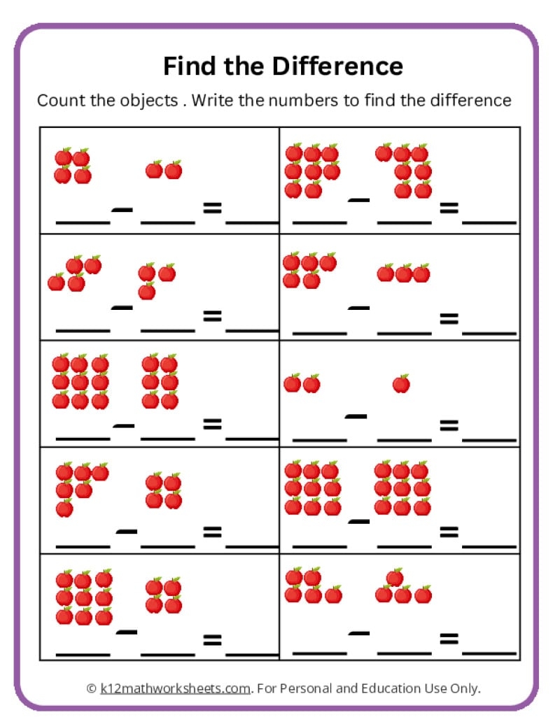 kg activity sheets