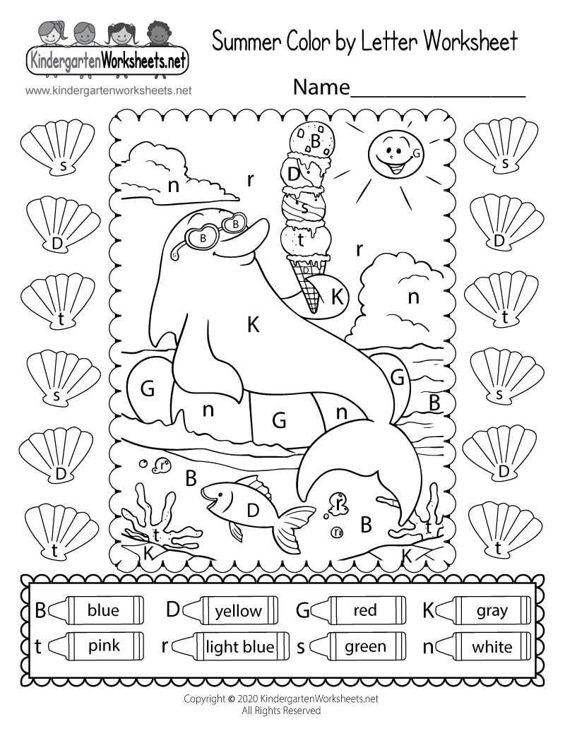 kindergarten activity pages