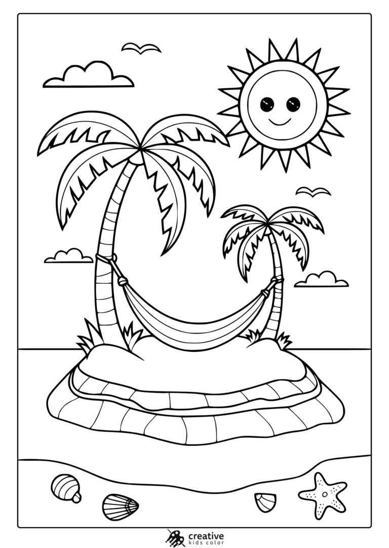 Summer Coloring Pages 20 Free Printable PDF