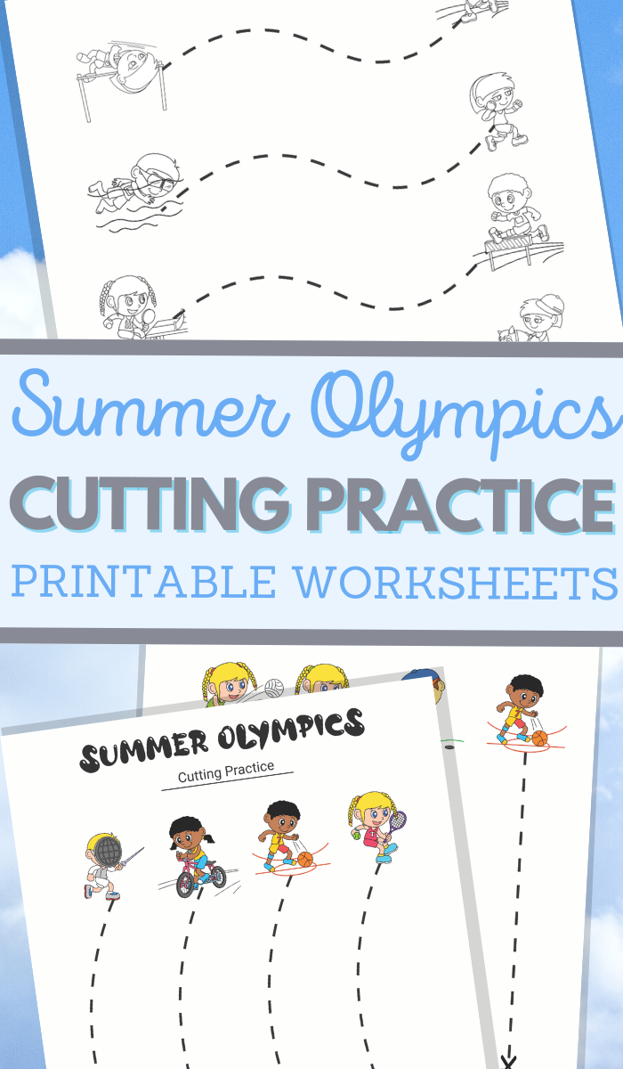 Summer Olympics Cutting Practice Sheets