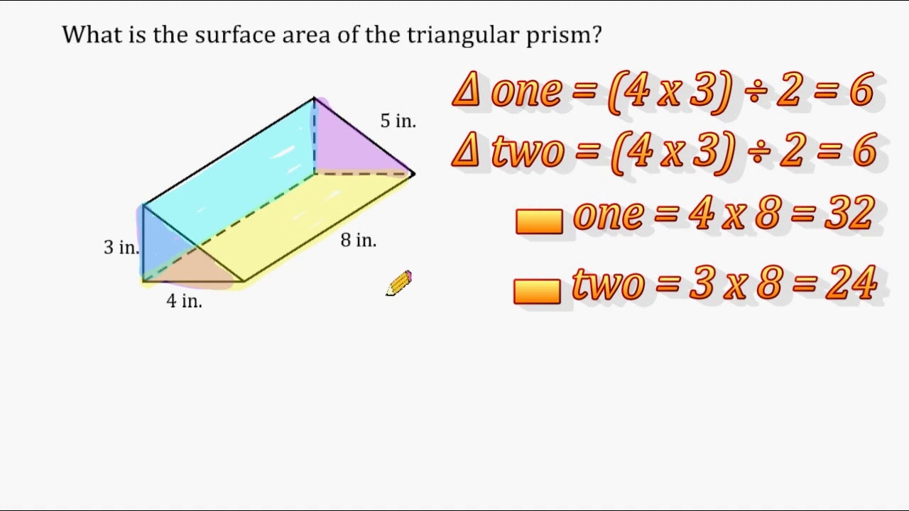 Surface Area Of A Triangular Prism YouTube