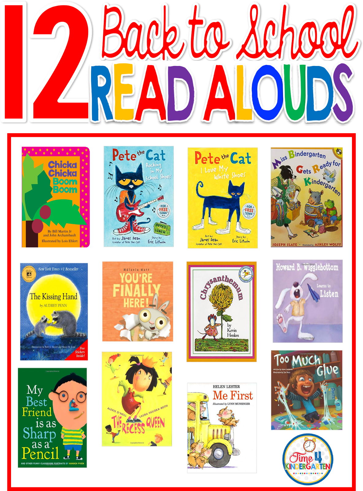 The Best Back To School Read Aloud Books Time 4 Kindergarten