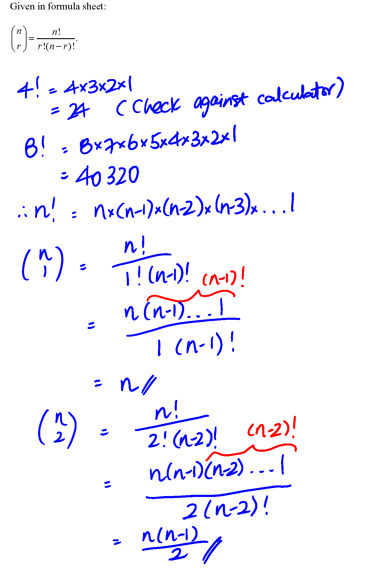The Exclamation Mark In Binomial Theorem