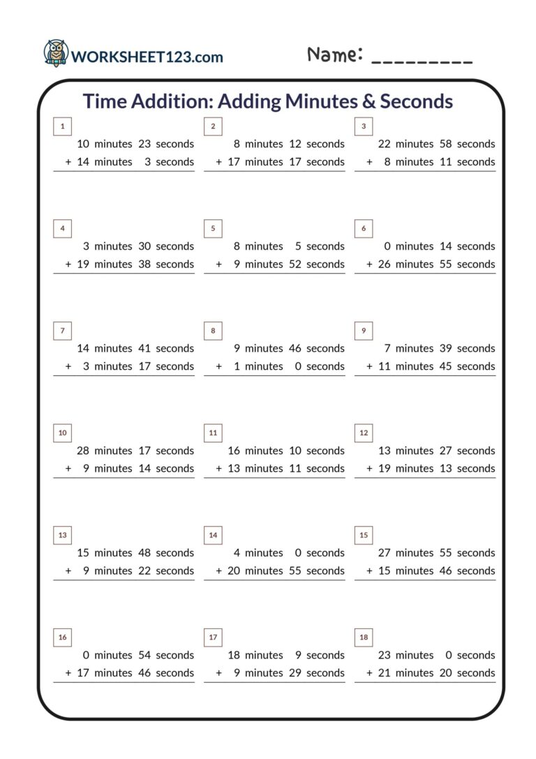 Time Addition Worksheet Weeks Days Hours Minutes Made By Teachers
