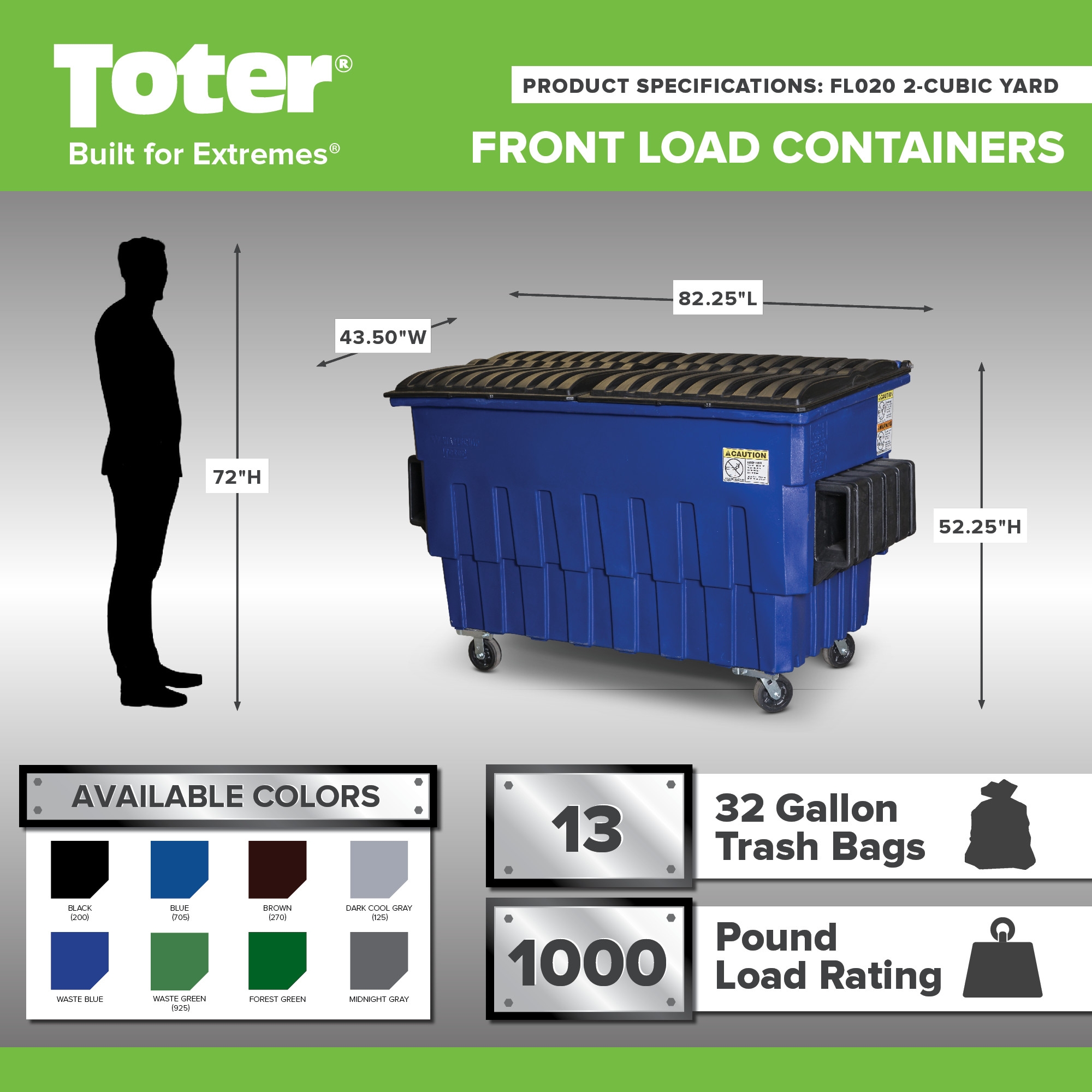 Toter 403 95 Gallons Black Plastic Commercial Wheeled Trash Can With Lid Outdoor In The Trash Cans Department At Lowes