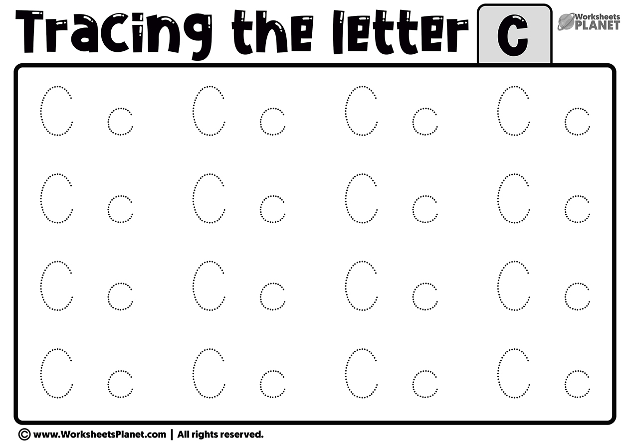 tracing alphabet letters