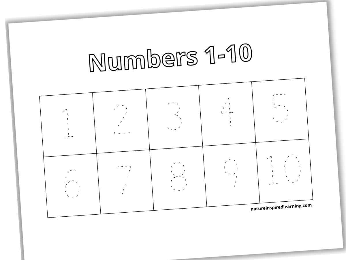 tracing numbers 1 10 printable