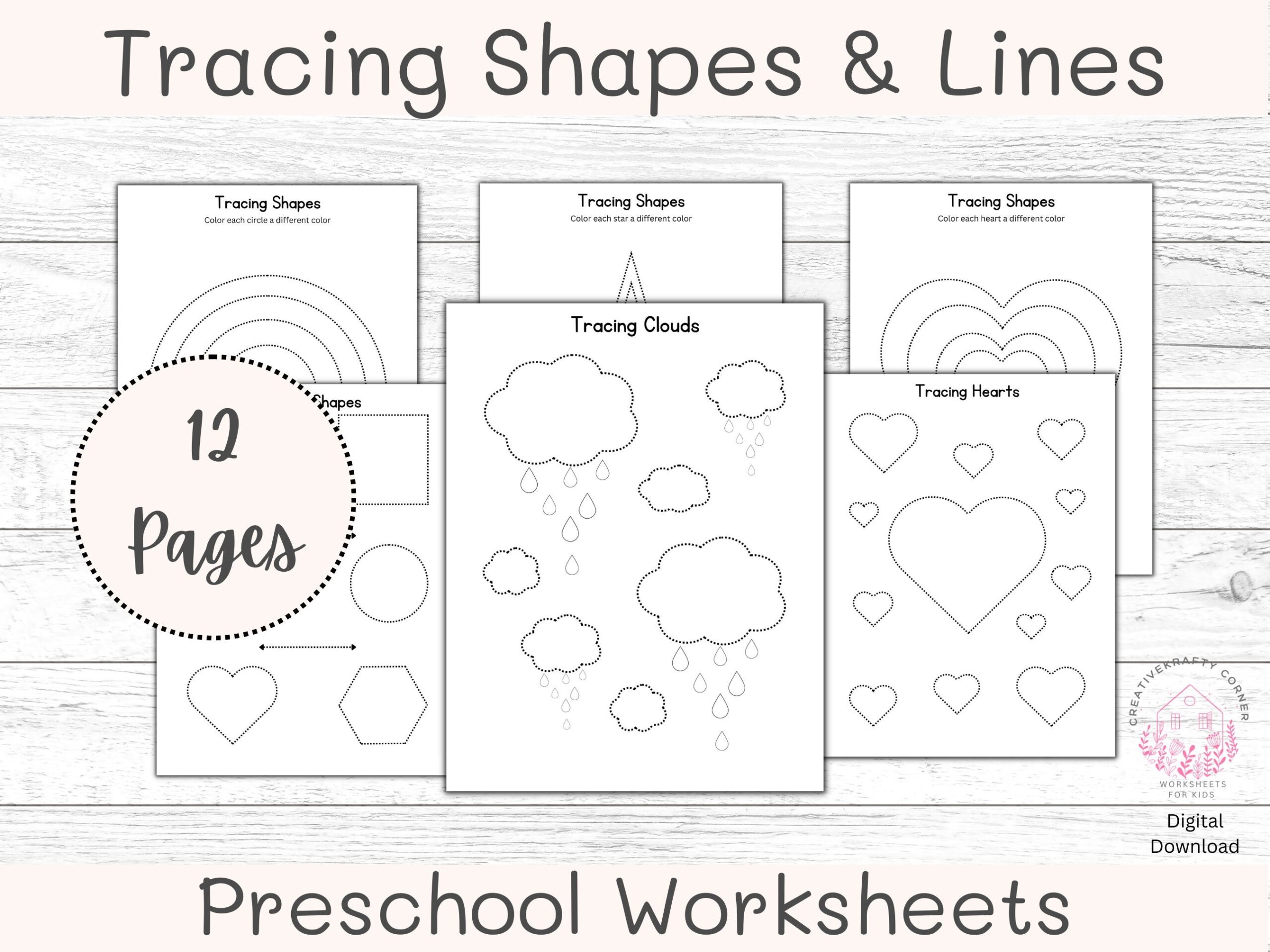 Shape Tracing Worksheets
