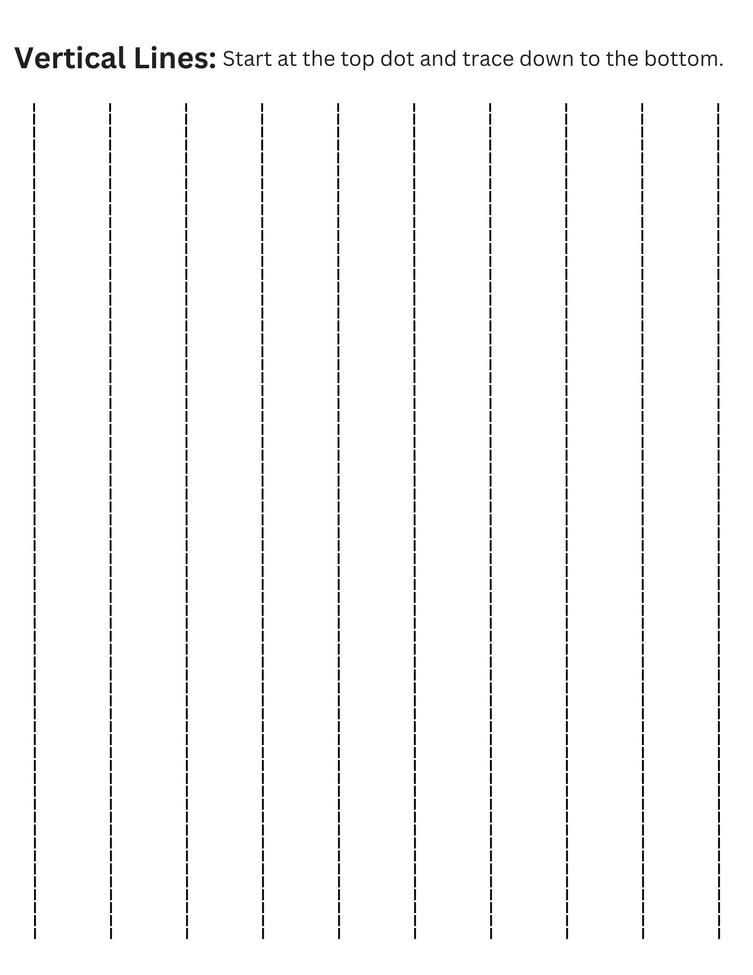 Tracing Straight Lines Kindergarten Worksheets Horizontal Line Vertical Line Made By Teachers