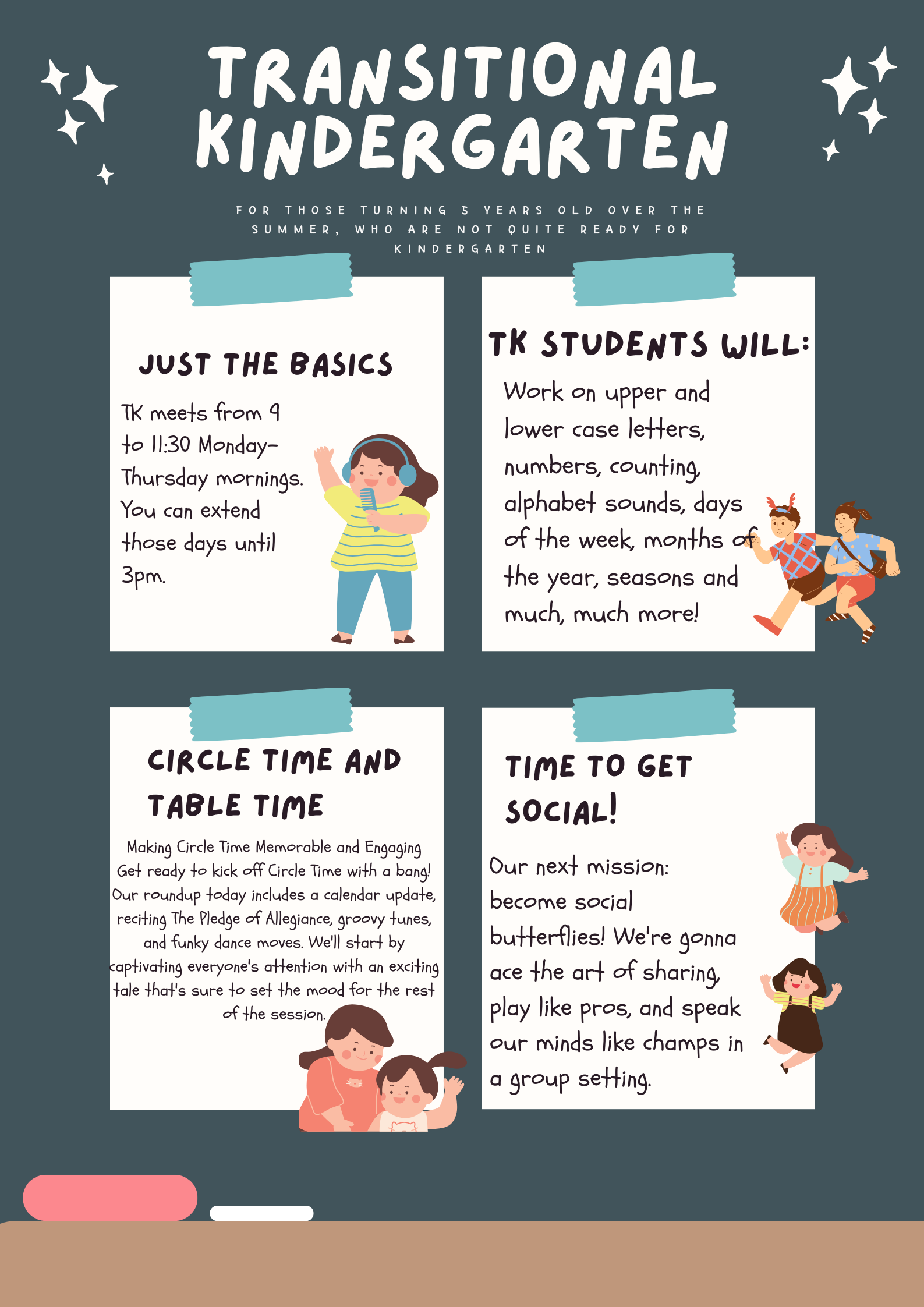 difference between tk and kindergarten